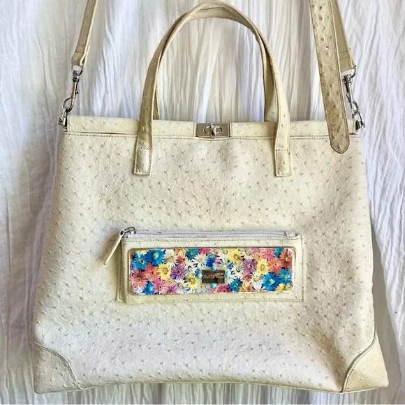 Stella Page Designer Limited Edition NYC Leather Handbag w/Persian Turquoise - Picture 2 of 16